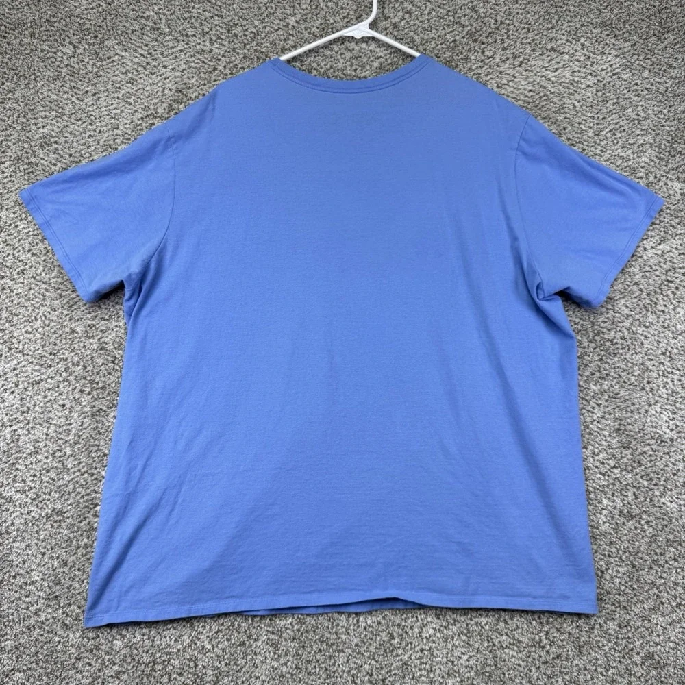 UNC Tar Heels Shirt Men's Size 3XL Blue Jordan Short Sleeve Casual 100% Cotton